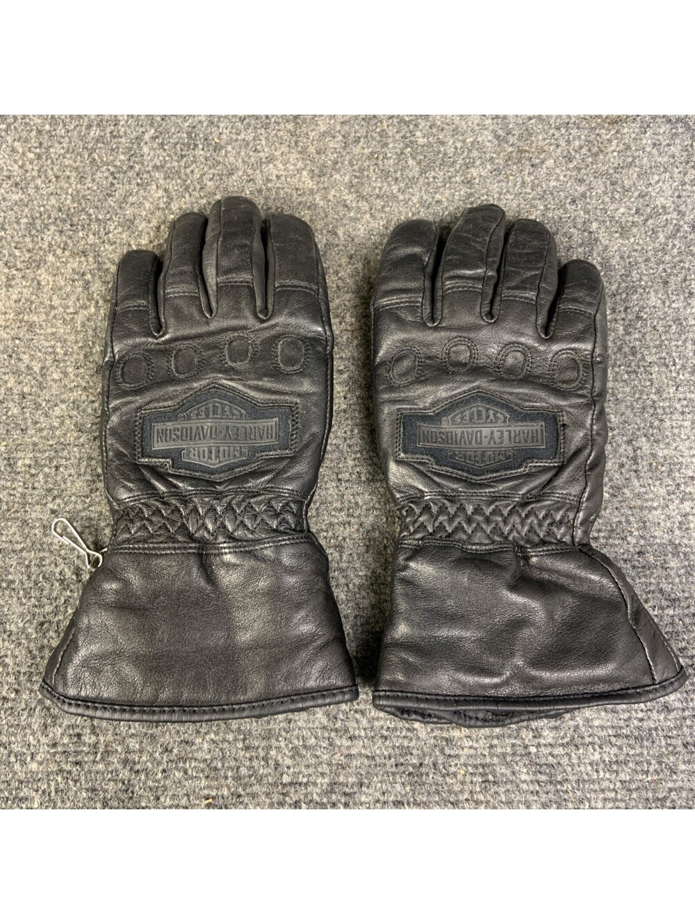 Harley-Davidson Men's Winter Gauntlet Leather Gloves 2RXT-H-DMC Size S EUC